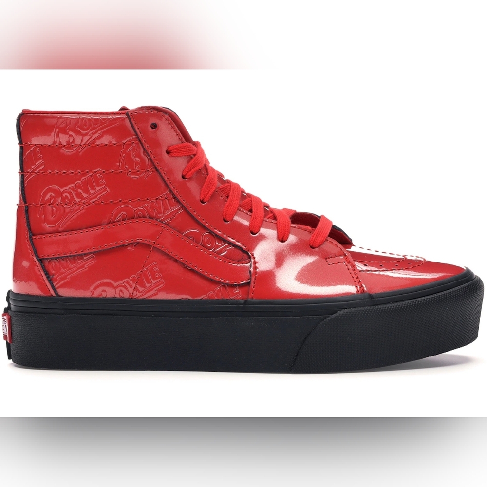 Vans Sk8-Hi Platform 2.0 David Bowie Ziggy Stardust red NEW 10.5